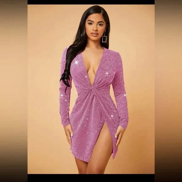 Dresses | Sparkly Pink Dress | Poshmark